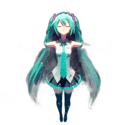 staff, robot, dress, creature, pixel art, anime, concept art, 3d render transparent PNG cut-out