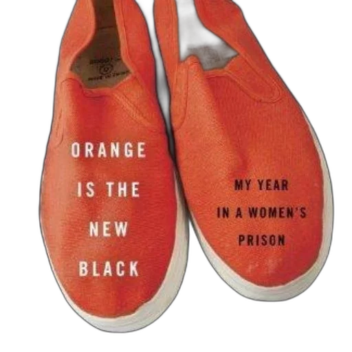 shoes, orange, new, black, year, women, prison, memoir transparent PNG cut-out