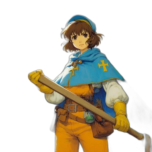 staff, sword, weapon, hat, concept art, fantasy art, pixel art, watercolor transparent PNG cut-out