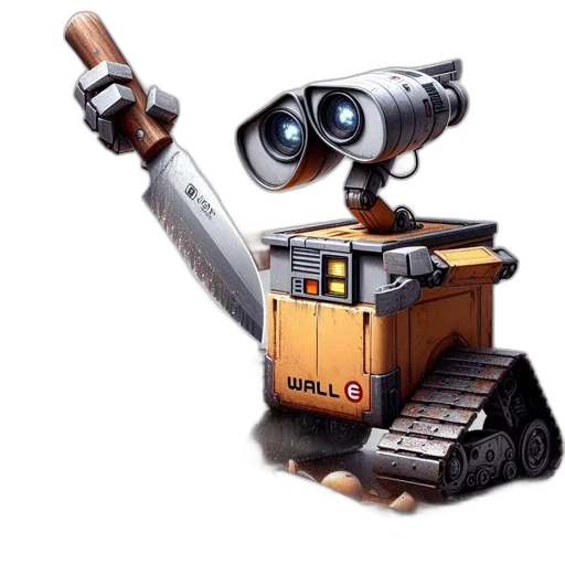 robot, weapon, staff, concept art, 3d render, photorealistic, fantasy art, robotic transparent PNG cut-out