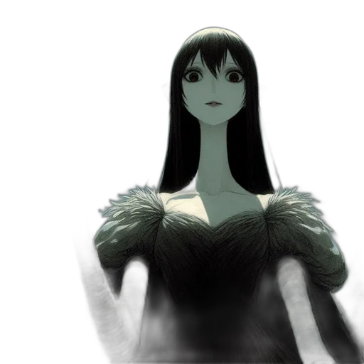 dress, creature, robot, mask, 3d render, concept art, fantasy art, anime transparent PNG cut-out