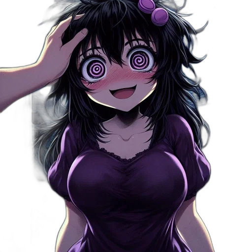 mask, face, creature, hair, anime, concept art, cartoon, pixel art transparent PNG cut-out