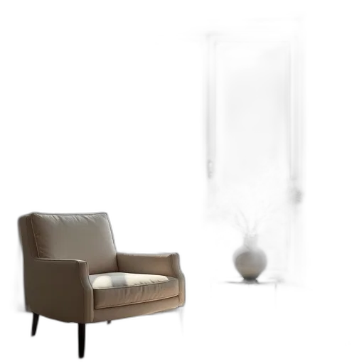 furniture, dress, staff, umbrella, 3d render, concept art, photorealistic, fog transparent PNG cut-out