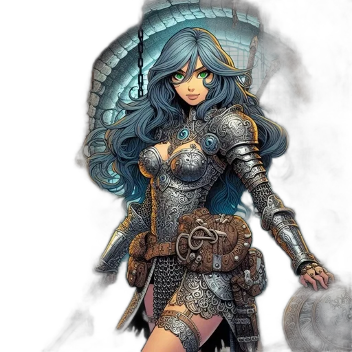 sword, weapon, staff, fantasy art, concept art, comic book art, anime, blue transparent PNG cut-out