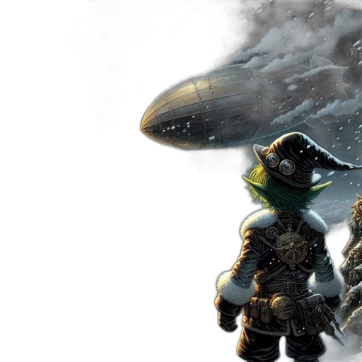 concept art, fantasy art, 3d render, comic book art, outer space, fog, underwater, snow transparent PNG cut-out
