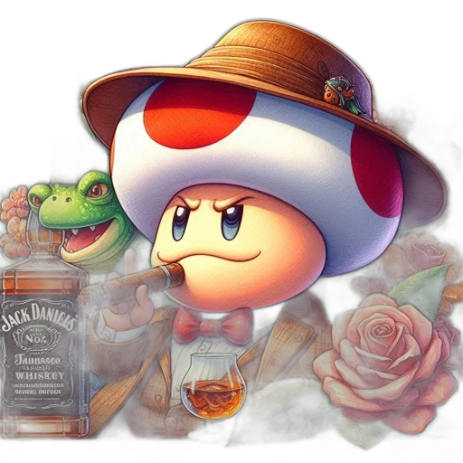 hat, bottle, concept art, pixel art, fantasy art, watercolor, fire, anthropomorphic transparent PNG cut-out
