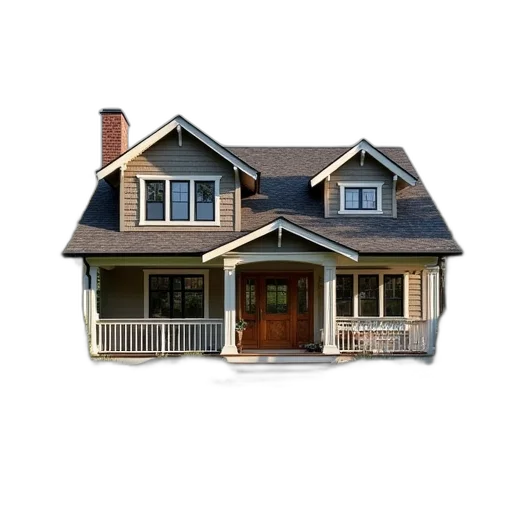 building, furniture, 3d render, photorealistic, concept art, earth tones, cottage, plan transparent PNG cut-out