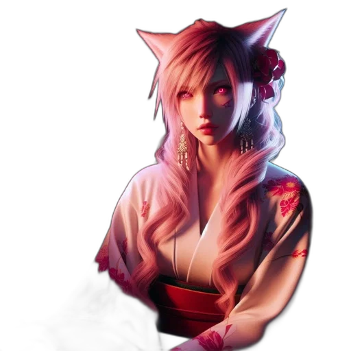 staff, dress, face, fantasy art, anime, concept art, pixel art, red transparent PNG cut-out