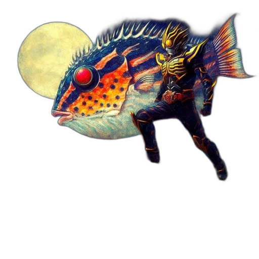 dragon, creature, mask, animal, concept art, fantasy art, watercolor, comic book art transparent PNG cut-out