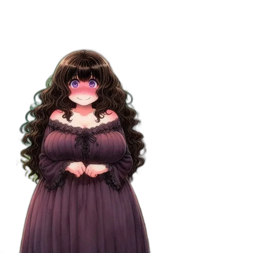 dress, hair, mask, face, anime, 3d render, concept art, photorealistic transparent PNG cut-out