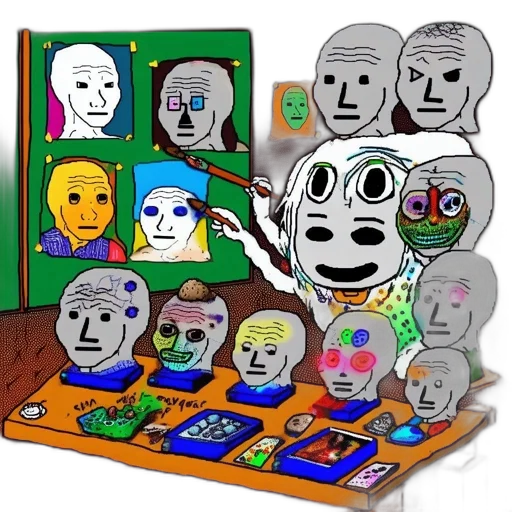 robot, mask, face, concept art, fire, forest, vibrant, colorful transparent PNG cut-out