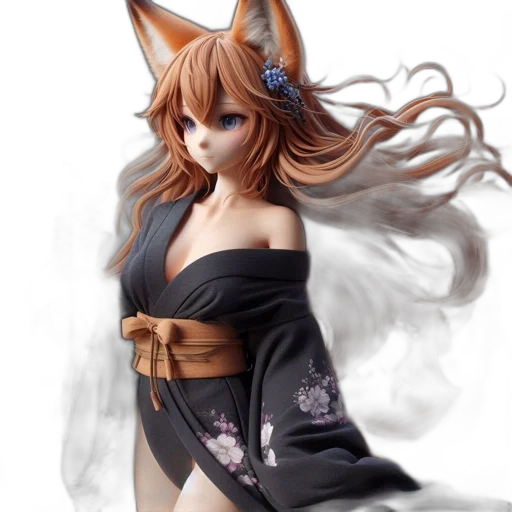 dress, staff, fantasy art, anime, concept art, photorealistic, monochrome, animated transparent PNG cut-out