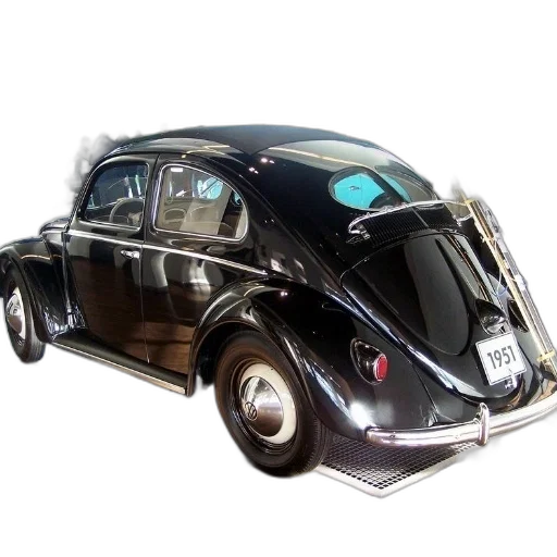 car, 3d render, photorealistic, black, volkswagen, beetle, license, plate transparent PNG cut-out
