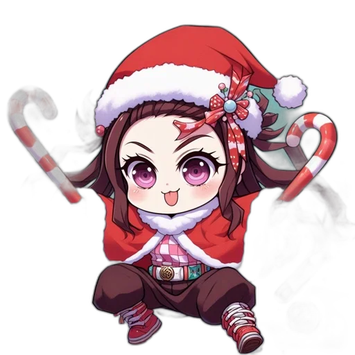 staff, pixel art, concept art, fantasy art, anime, animated, santa, figure transparent PNG cut-out