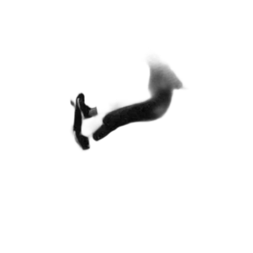 shoes, staff, hair, weapon transparent PNG cut-out