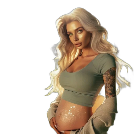 fantasy art, photorealistic, concept art, pixel art, earth tones, golden, pastel, woman transparent PNG cut-out