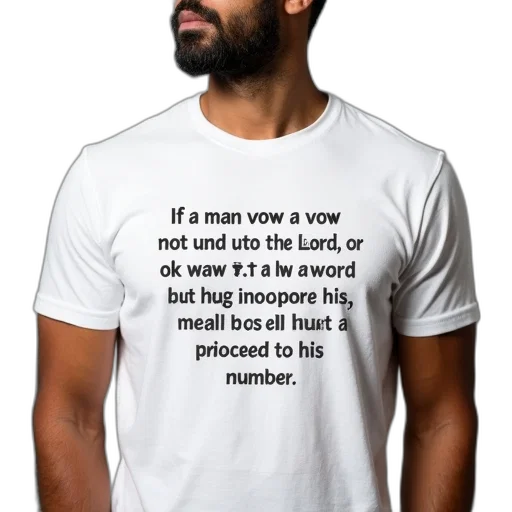 food, man, wearing, white, t-shirt, quote, reads, vow transparent PNG cut-out