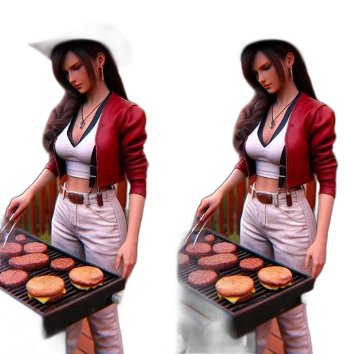 food, jacket, concept art, 3d render, photorealistic, fantasy art, red, dark transparent PNG cut-out