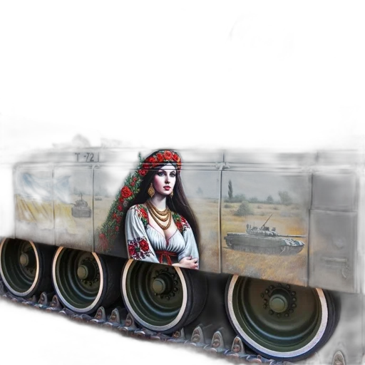 weapon, car, concept art, photorealistic, fantasy art, oil painting, military, tank transparent PNG cut-out