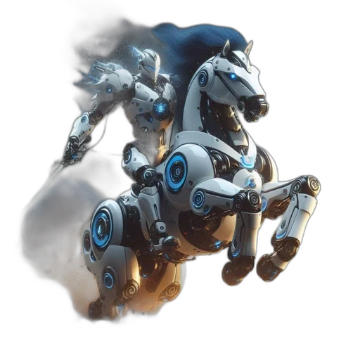 robot, dragon, weapon, sword, concept art, fantasy art, 3d render, photorealistic transparent PNG cut-out