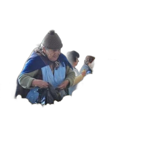 staff, jacket, hat, umbrella, 3d render, photorealistic, fog, elderly transparent PNG cut-out