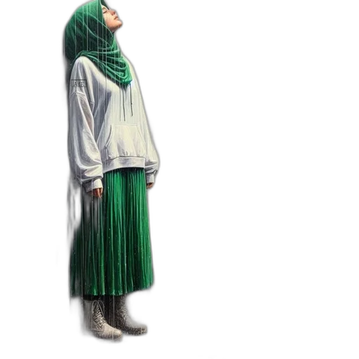 dress, jacket, mask, staff, concept art, pixel art, photorealistic, 3d render transparent PNG cut-out