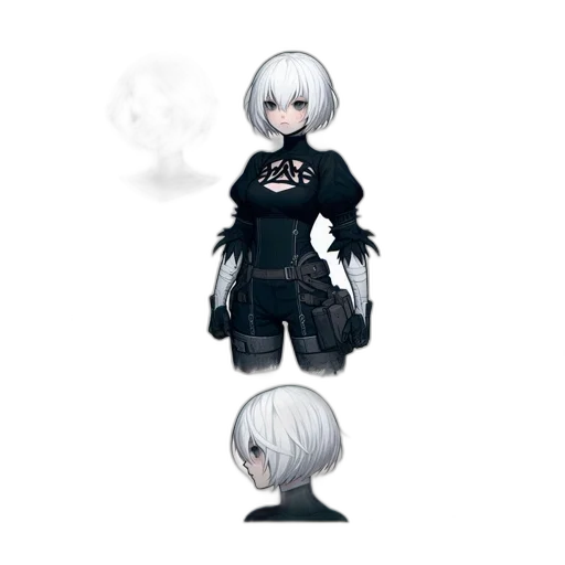 jacket, staff, creature, mask, concept art, 3d render, fantasy art, pixel art transparent PNG cut-out