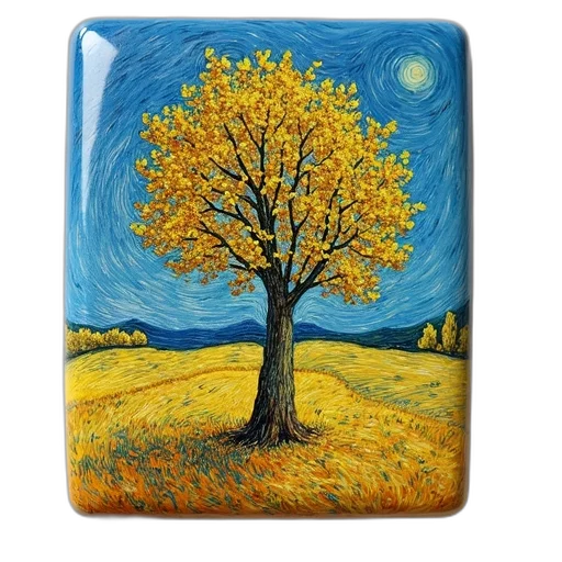 tree, furniture, oil painting, photorealistic, watercolor, fantasy art, forest, sunset transparent PNG cut-out