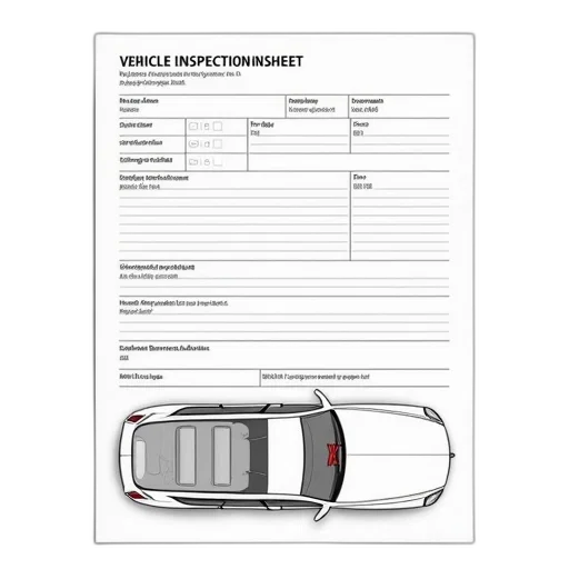 car, vehicle, inspection, worksheet, blank, space, make, model transparent PNG cut-out