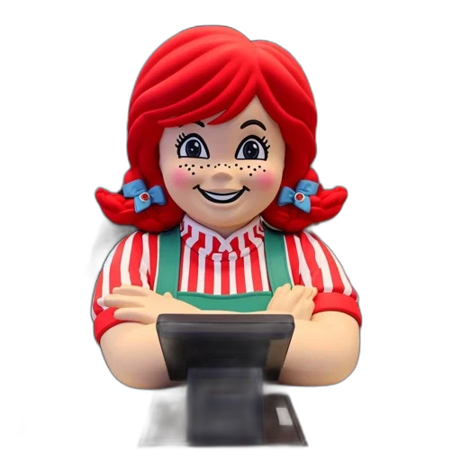 food, dress, robot, staff, 3d render, concept art, pixel art, photorealistic transparent PNG cut-out