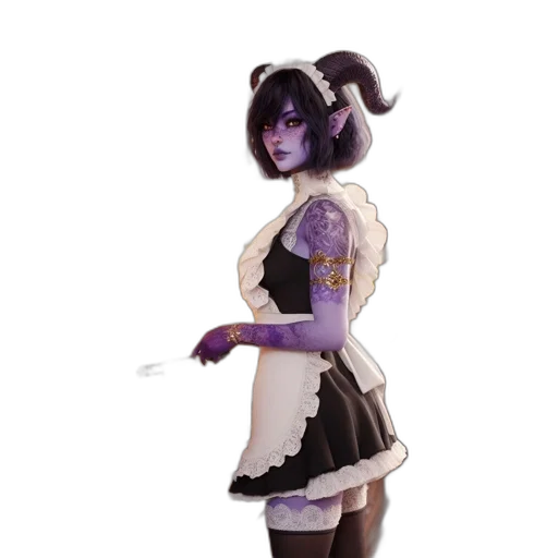 dress, staff, robot, mask, concept art, pixel art, fantasy art, anime transparent PNG cut-out