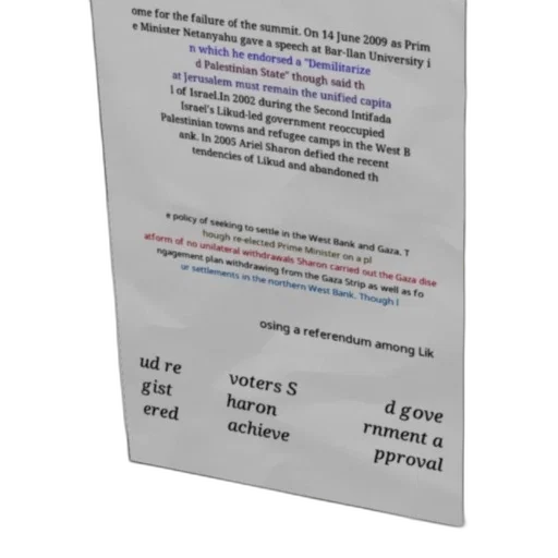 speech, bar-ilan, university, which, endorsed, demilitarize, palestinian, state transparent PNG cut-out