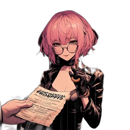 jacket, weapon, staff, dress, concept art, cyberpunk, anime, cartoon transparent PNG cut-out
