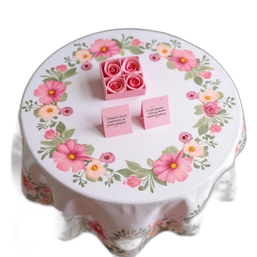 food, furniture, jewelry, crown, 3d render, round, floral-patterned, tablecloth transparent PNG cut-out