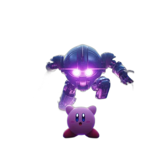 robot, weapon, creature, animal, vaporwave, 3d render, pixel art, concept art transparent PNG cut-out