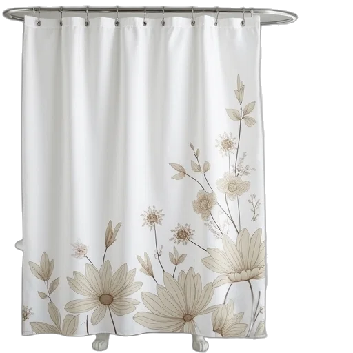 dress, furniture, white, floral transparent PNG cut-out