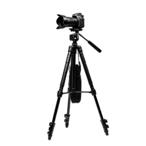 staff, weapon, robot, umbrella, 3d render, photorealistic, black, tripod transparent PNG cut-out