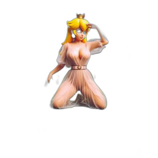 dress, staff, crown, creature, 3d render, pixel art, concept art, fantasy art transparent PNG cut-out