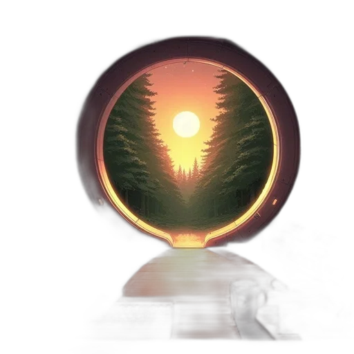 tree, crown, jacket, face, concept art, 3d render, fantasy art, pixel art transparent PNG cut-out