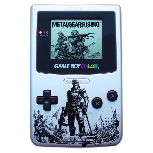 monochrome, customized, game, boy, color, features, metal, gear transparent PNG cut-out