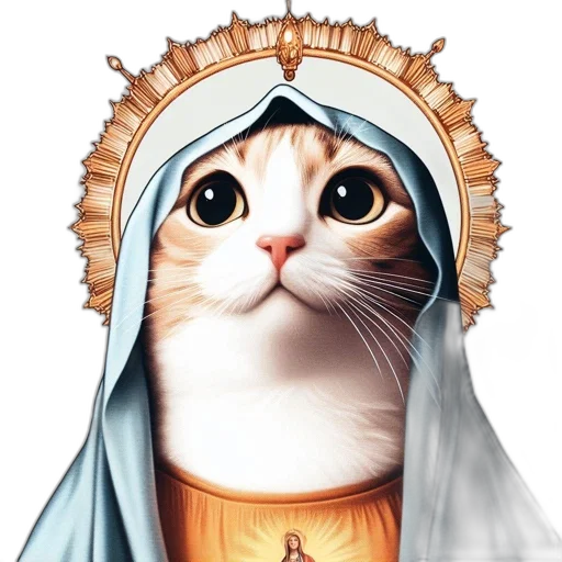 crown, dress, fantasy art, photorealistic, concept art, pixel art, anthropomorphized, cat transparent PNG cut-out