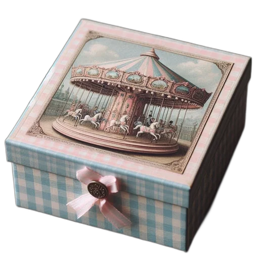 furniture, 3d render, photorealistic, decorative, box, pastel, blue, white transparent PNG cut-out
