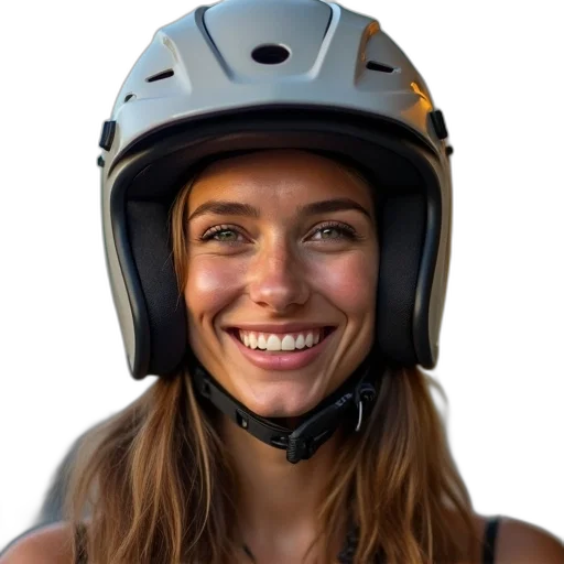 face, hat, mask, robot, photorealistic, concept art, cartoon, smiling transparent PNG cut-out