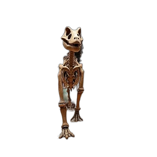 robot, animal, creature, staff, 3d render, concept art, museum, exhibit transparent PNG cut-out