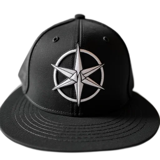 hat, crown, staff, weapon, 3d render, black, white, compass transparent PNG cut-out