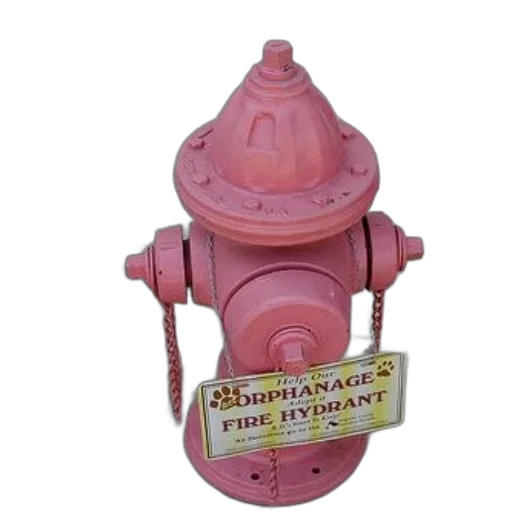 bottle, jewelry, 3d render, pink, fire, hydrant, sign, reads transparent PNG cut-out