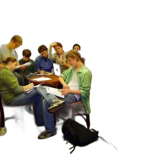 furniture, staff, jacket, 3d render, photorealistic, concept art, oil painting, group transparent PNG cut-out