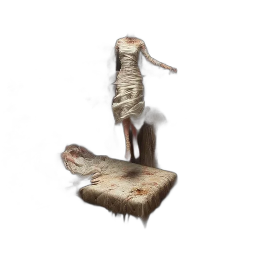 creature, shoes, animal, hair, concept art, 3d render, photorealistic, fantasy art transparent PNG cut-out
