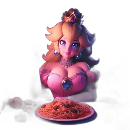 food, jewelry, 3d render, concept art, pixel art, fantasy art, illustration, features transparent PNG cut-out