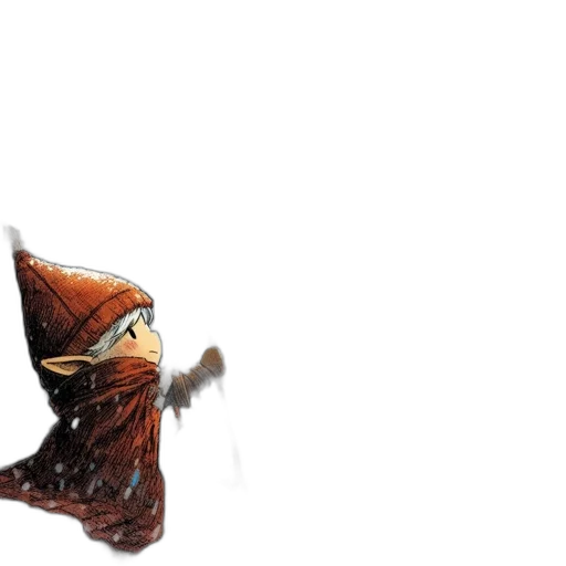 hat, staff, creature, animal, concept art, 3d render, fantasy art, photorealistic transparent PNG cut-out